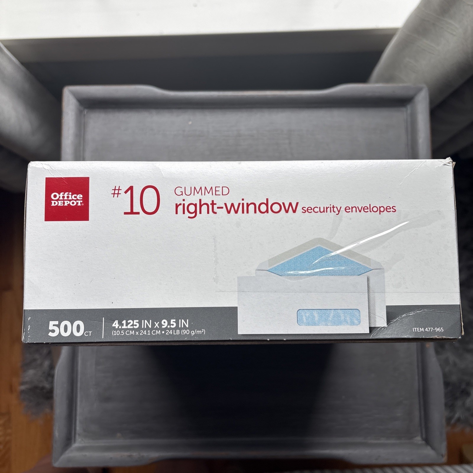 500 Pack White Medical Claim Envelopes with Window for HCFA 1500 Forms