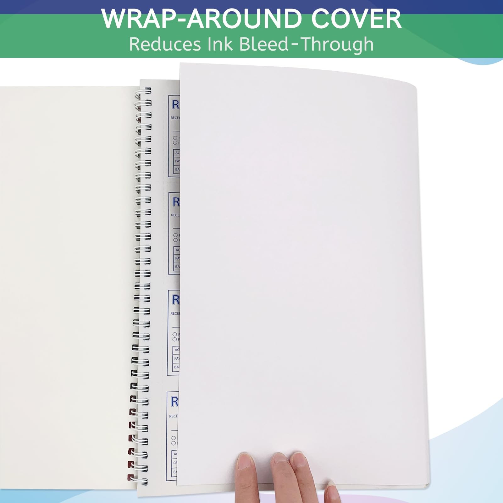 Spiral Money and Rent Receipt Book, 2-Part Carbonless (8.5″x11″), 100…