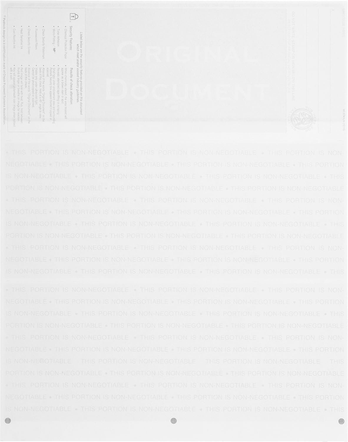 Complete Check Printing Solution – 500 Blank Check Stock for Secure Processing