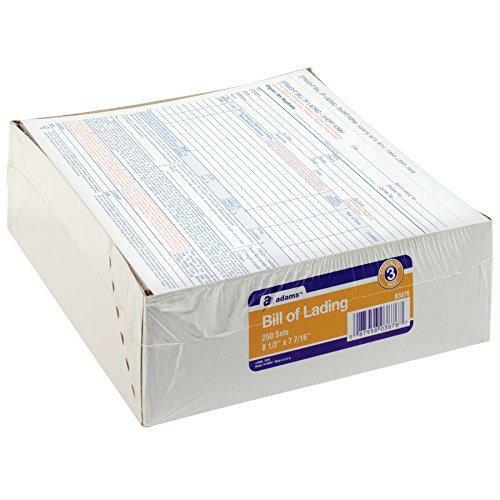Adams Bill of Lading Short Form, 8-1/2 x 7-7/16 Inches, White, 3-Part, 250-Count