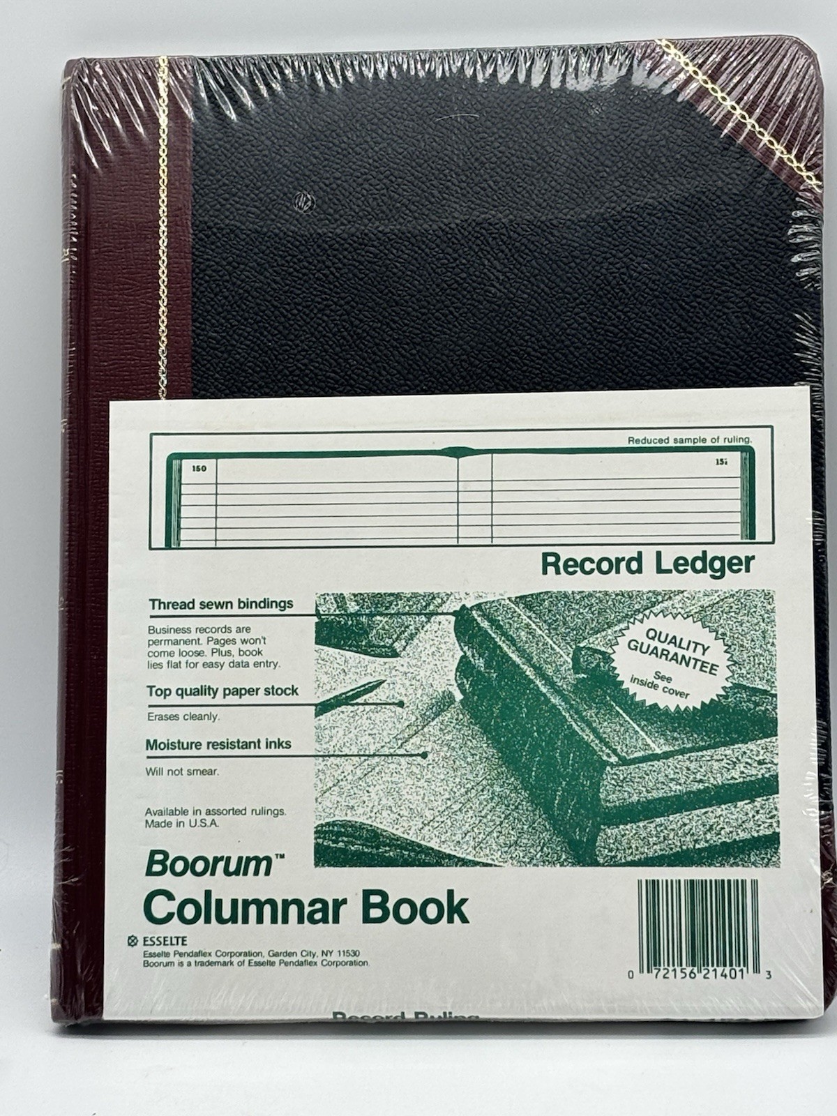 Sealed Vintage Book Record Ledger Boorum & Pease Hardcover Columnar 150 Pg