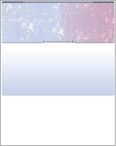 500 Blank Check Stock Paper – Check on Top – Blue / Red Prismatic Color