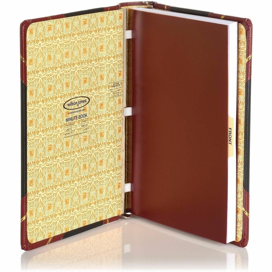 Acco WLJ39715 Minute Book Binder 500 Sheets 11×8.5 Red/Black
