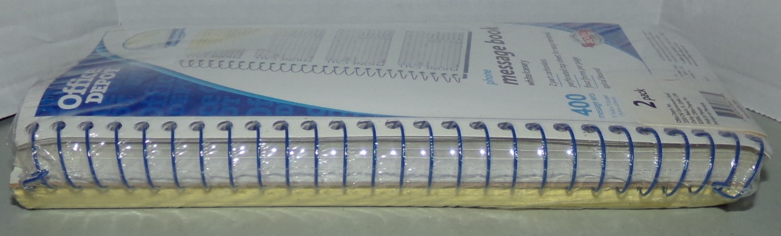 Office Depot Phone Message 2 Books 800 Count White Carbonless 2 Part 420-705 NEW