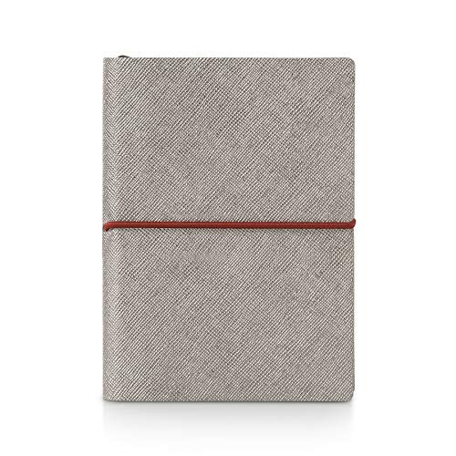 Chiak 2019 Plus Metal Daily Diary, Silver (Saffiano Metallic Cover)