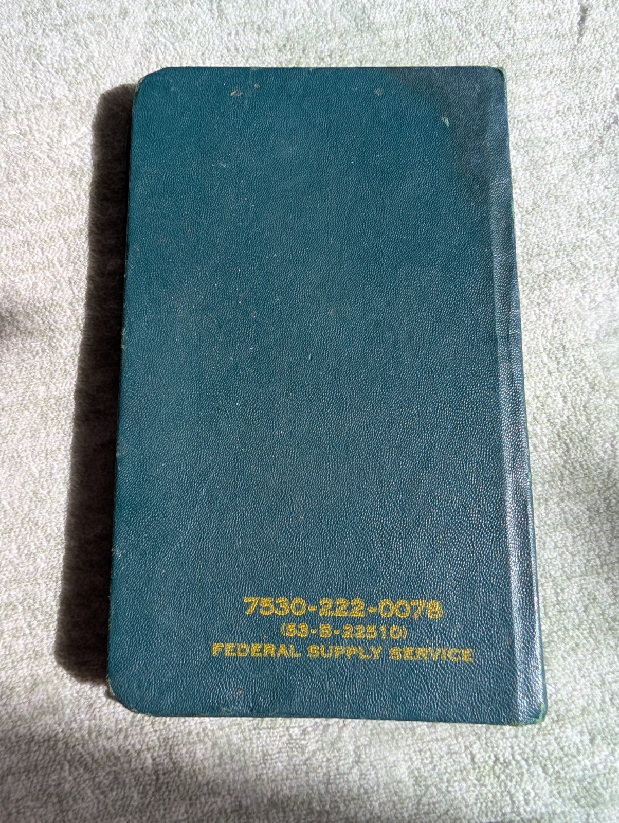 Vintage Memoranda Notebook – Federal Supply Service (FSS)