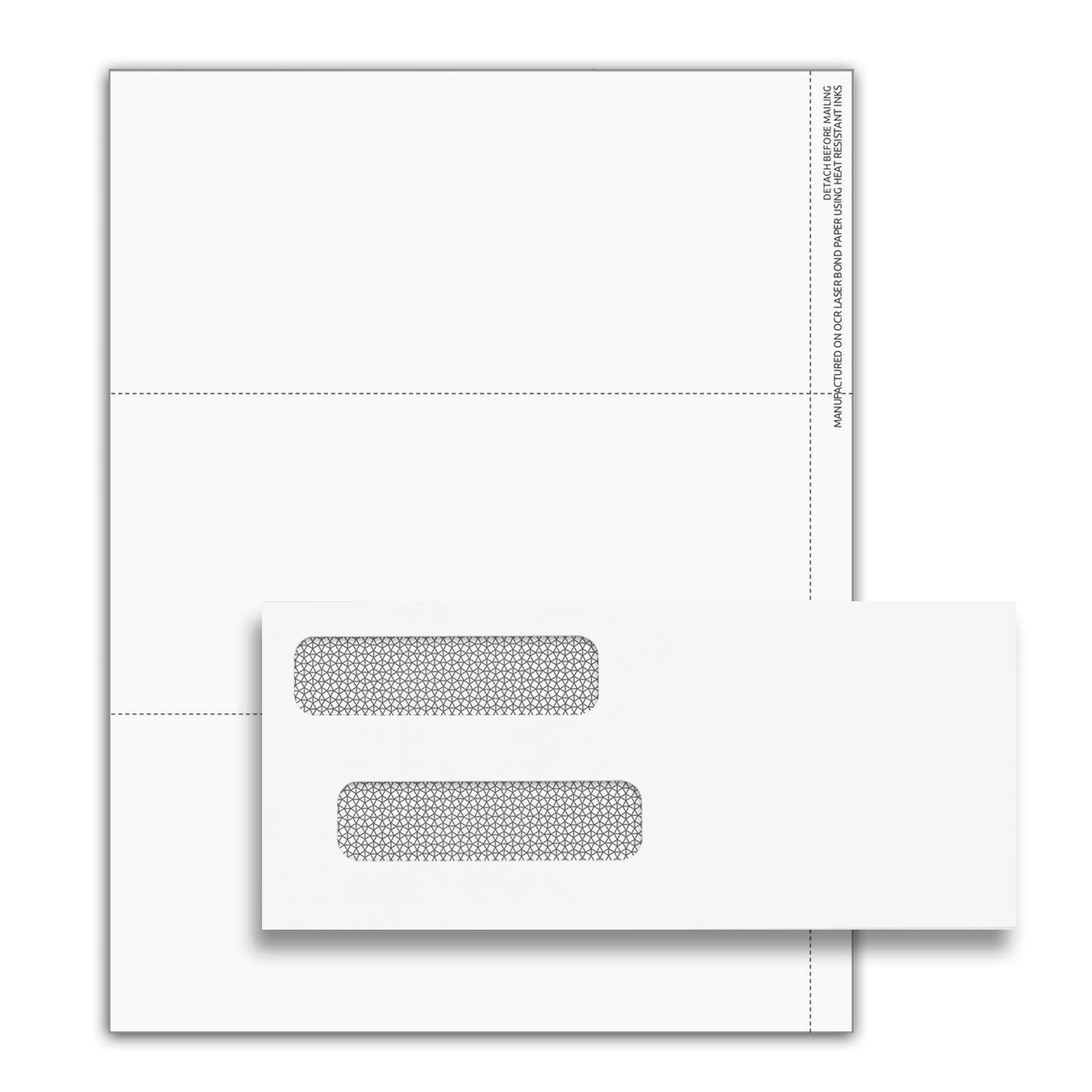 NextDayLabels – 3 UP Laser W-2 Forms, Employee Copy, Horizontal Format