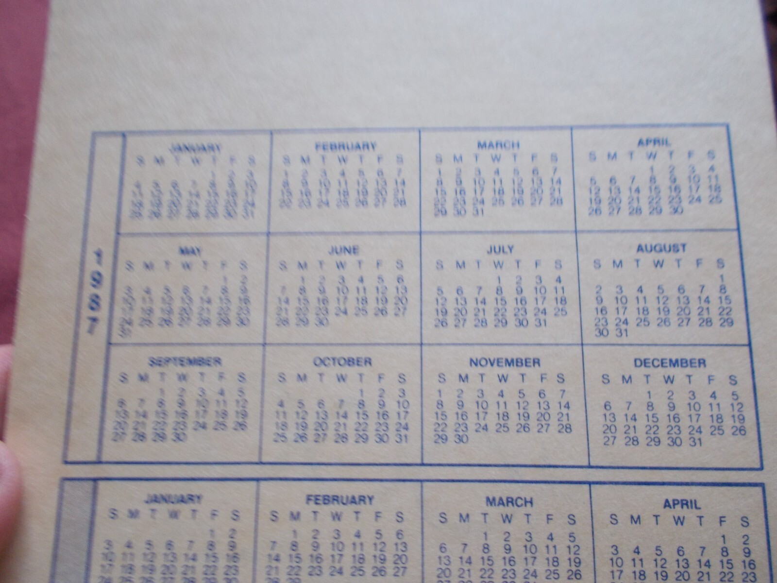 VGT NOS 1987-89 ADVERT. CARBON SALES BOOK RECEIPT BOOKLET NEBS J&J GLASS REPAIR