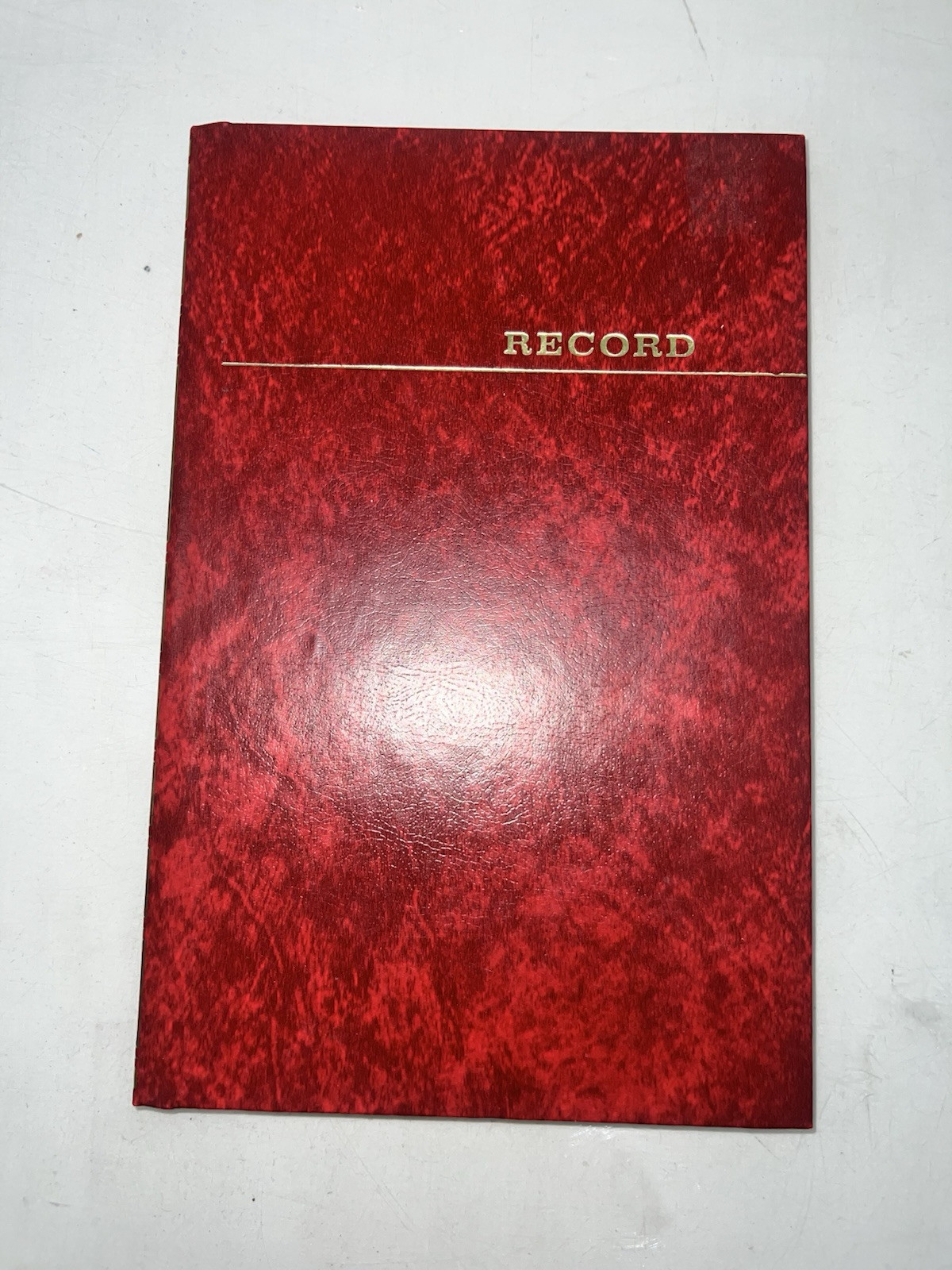 Vintage Record Book of Lined Pages Original Account Ledger Vernon 160 Pages READ