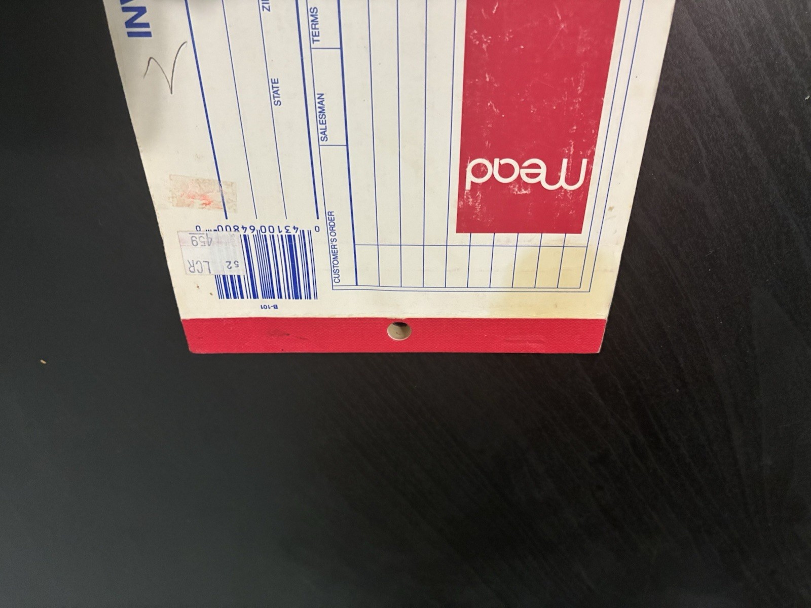 Vintage Mead Management Series 2-part Invoice book 5 1/2″ x 7 3/4″