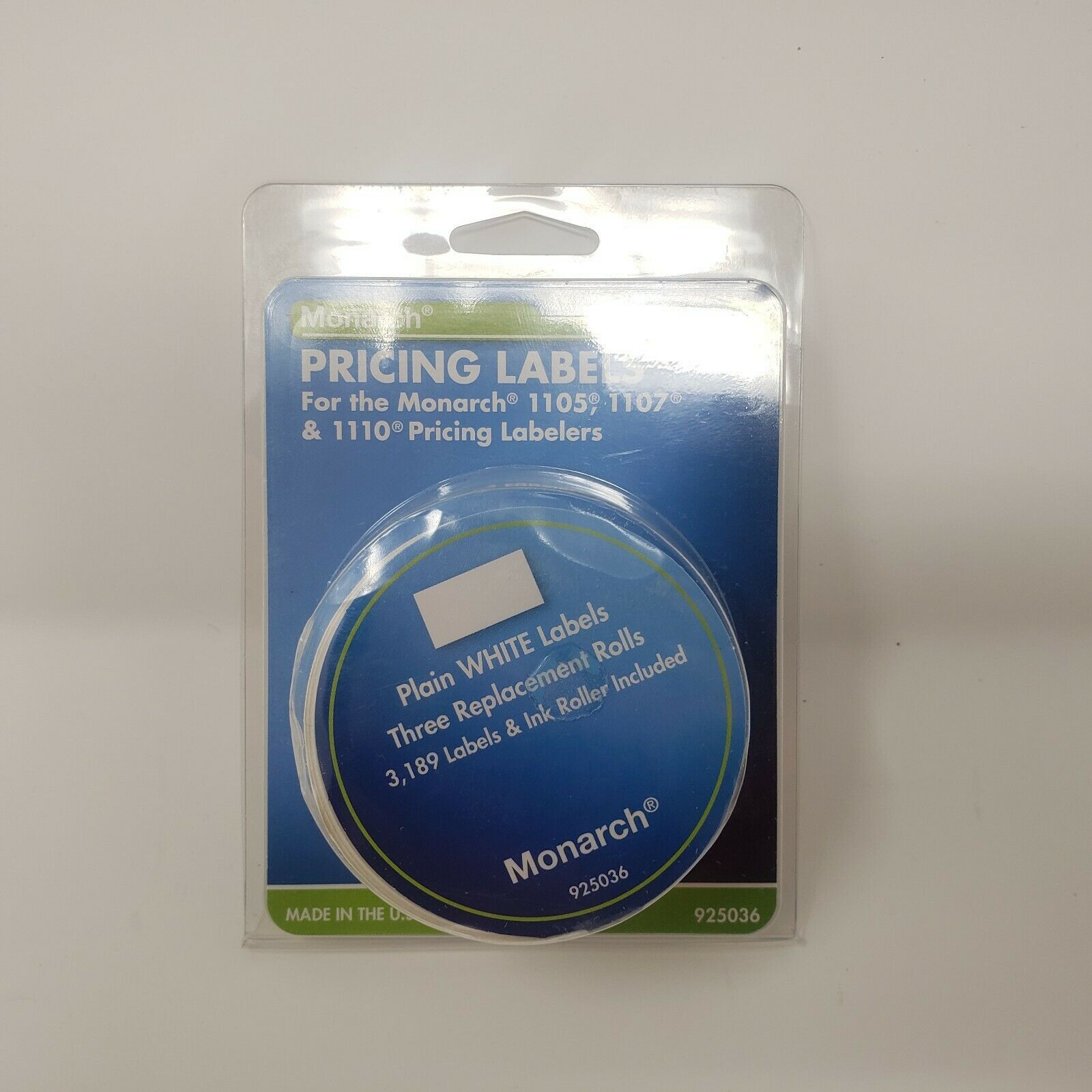 3 pack rolls Monarch Labels Model 1105 1107 1110 1Line 47/64″x25/64″ RED 925037