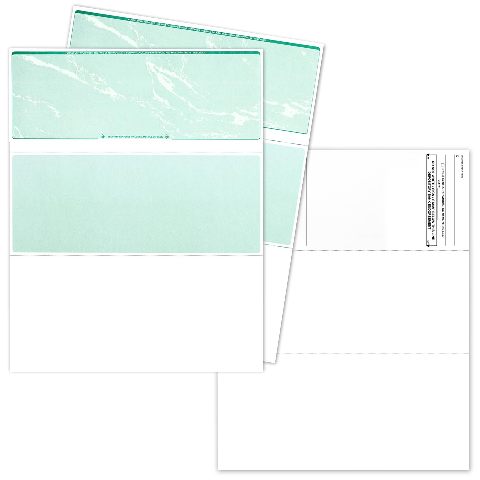 Business Checks on Top, Blank Check Paper for Printer 100/pack Check Stock
