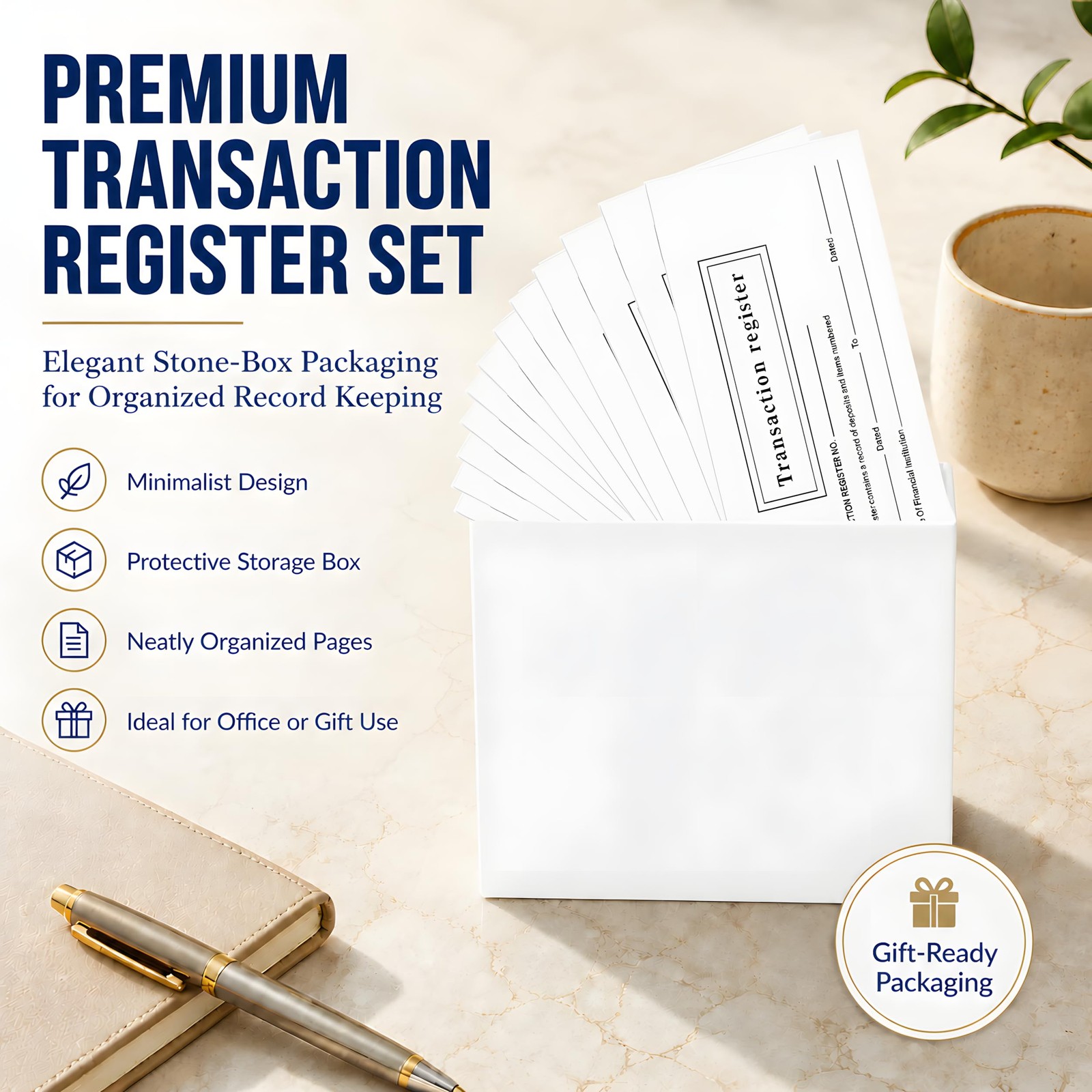 12 Pack Checkbook Registers – 6″ x 3″ Blank Ledger Transaction Registers for …