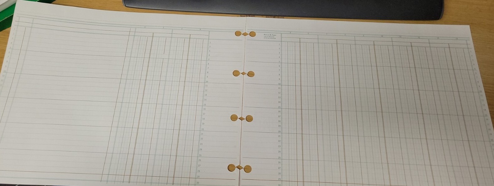 Boorum 100 Sheets Columnar Accounting Sheets 14 Column 9-1/4 x 11-7/8 New in Box