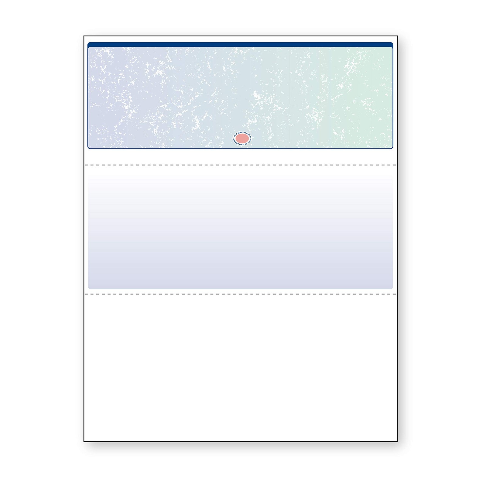 Blue/Green Premier Prismatic Top High Security Check Paper – QuickBooks & Las…