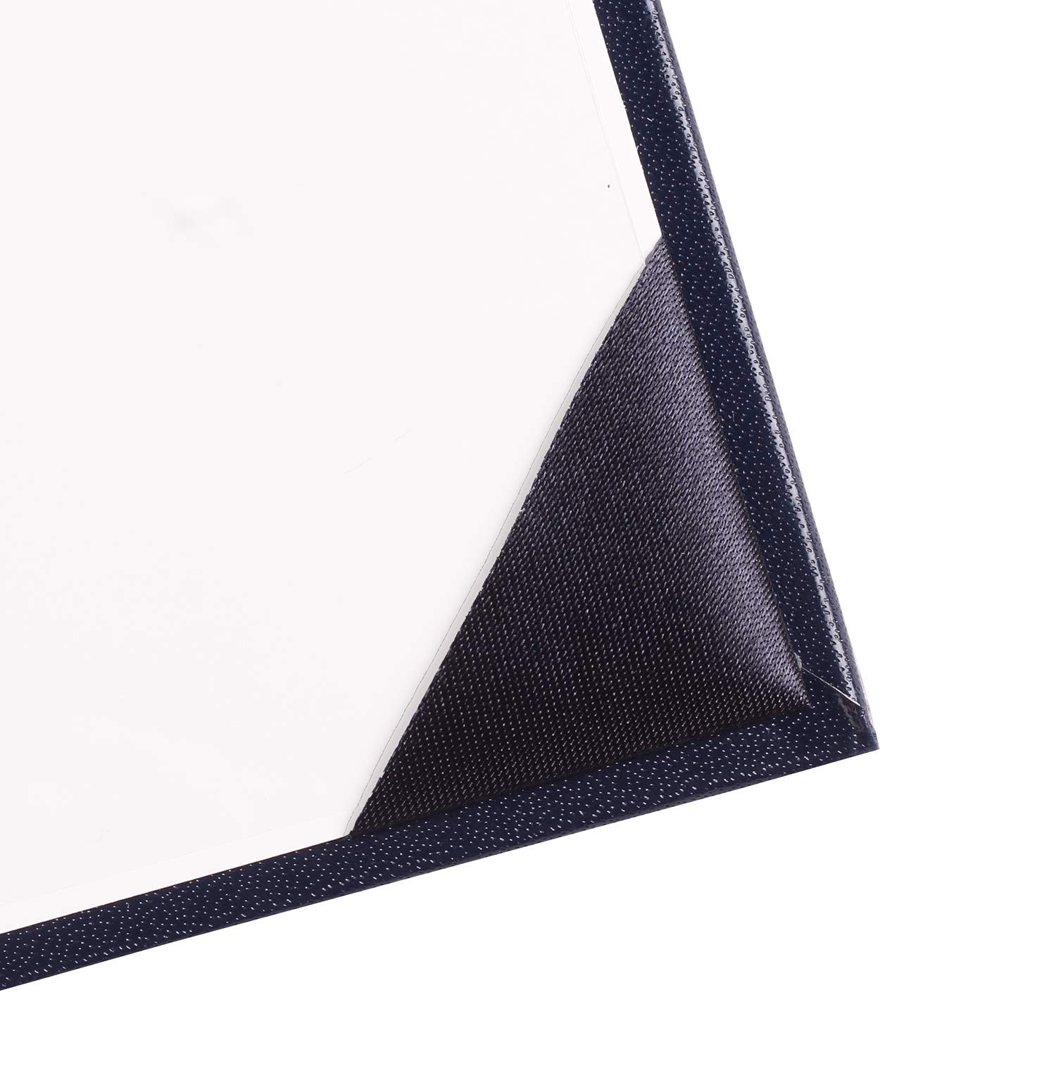 UIALECG Imprinted Diploma Cover 8.5 x 11, Leatherette Padded Style B, Navy