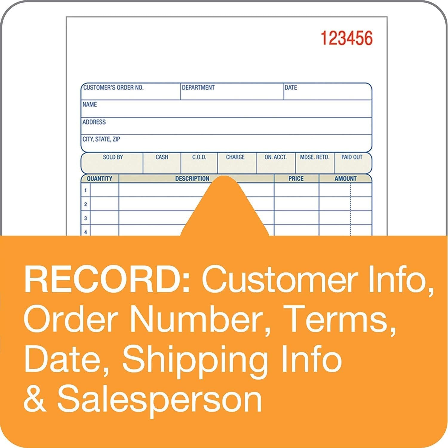 Sales Order Book 3-Part Carbonless Set