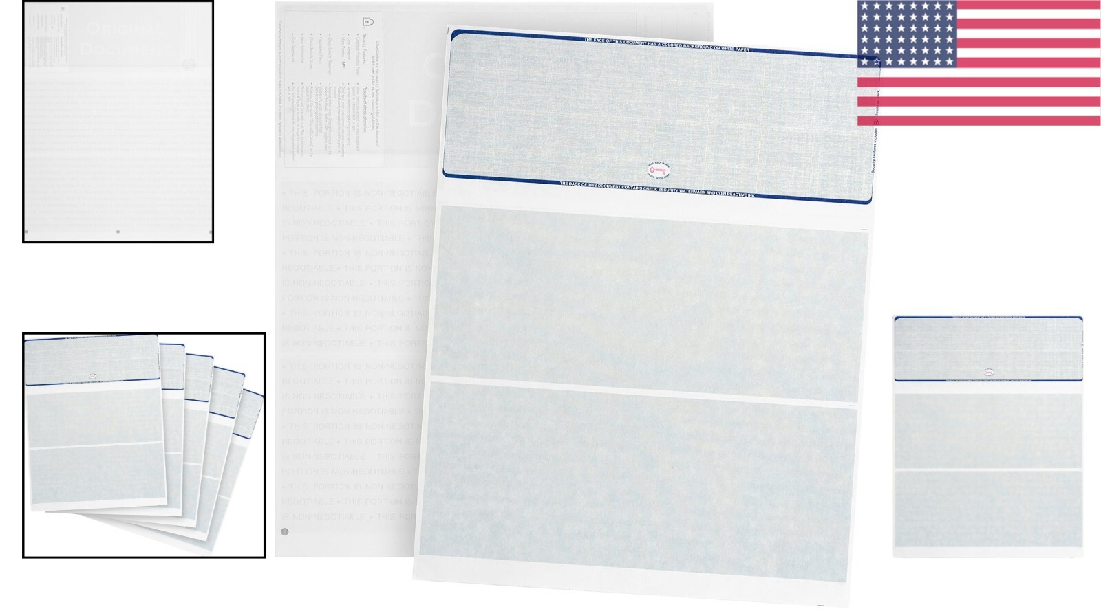 High-Quality 500 Count Blank Checks – 24 LB Paper for Laser & Inkjet Printing