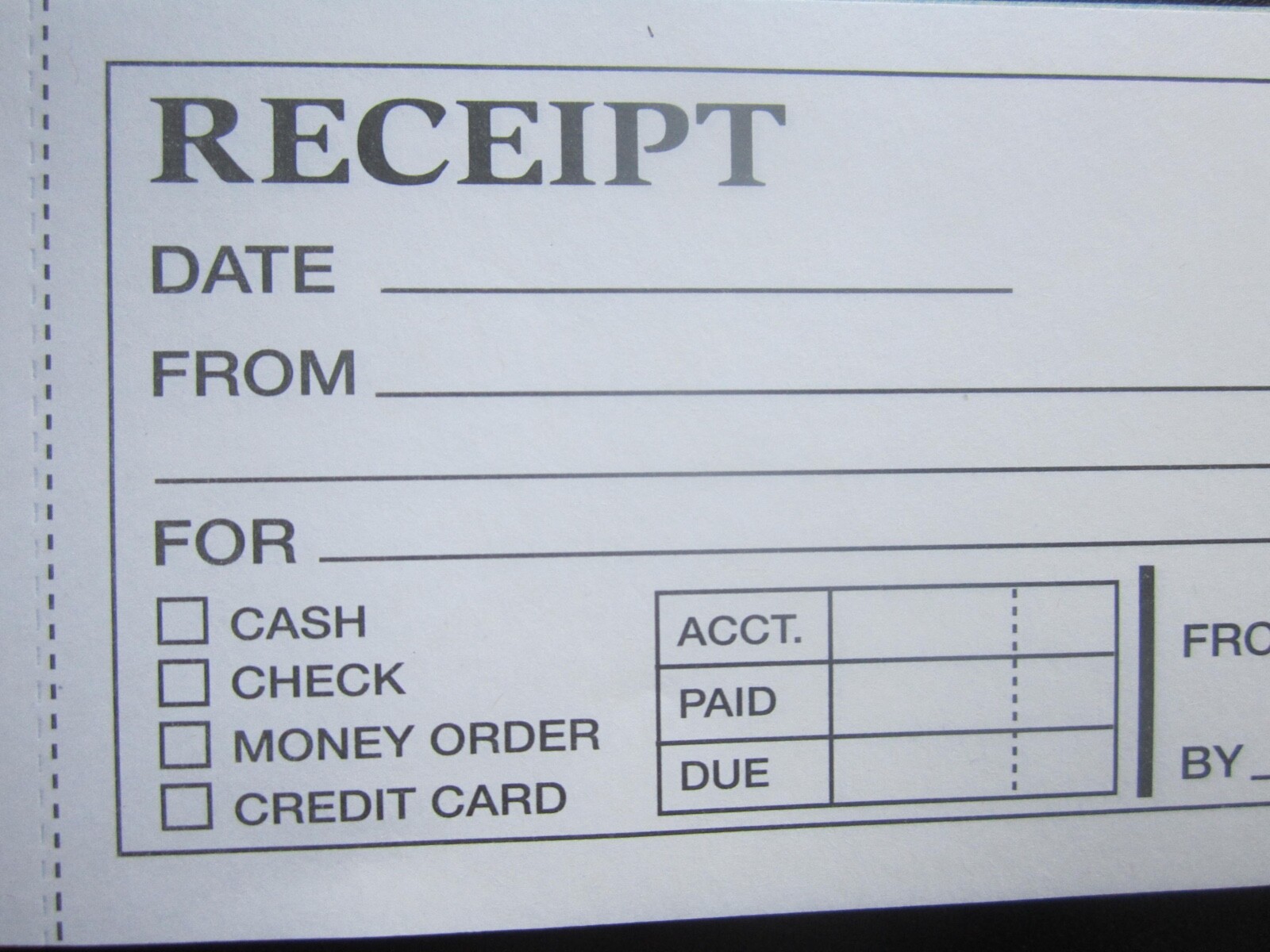2 x Receipt Books/Receipts 80 Duplicate 2 Copy Carbonless No Stub 80 Receipts