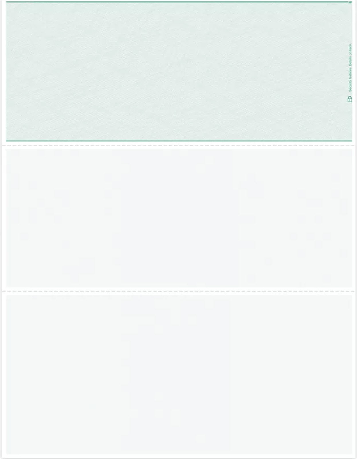 DLT831 Blank Laser Check Top Format – 500 checks