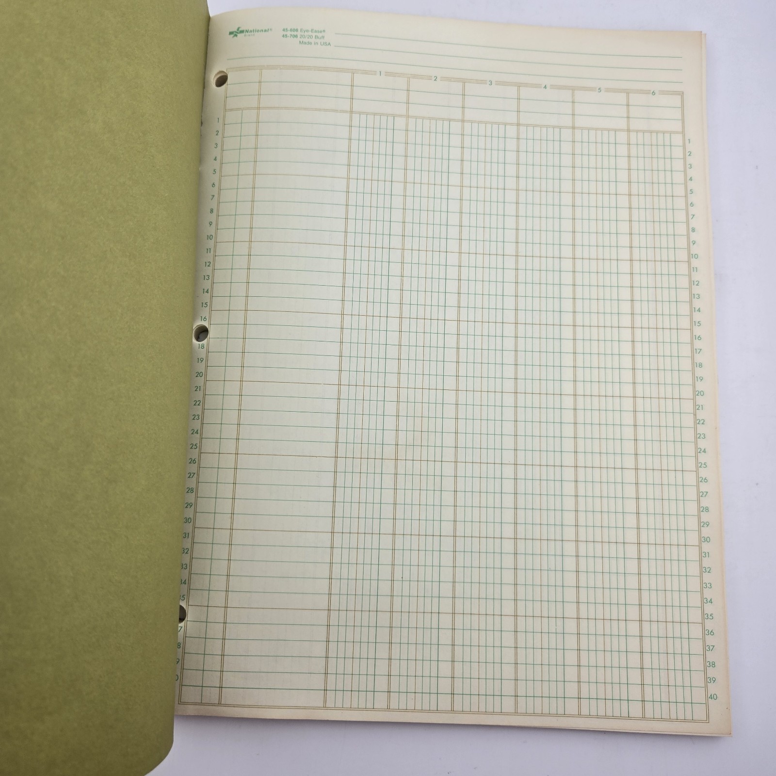 Analysis Pad (National Brand) 6 Columns 50 Sheets 11″ x 8 1/2″ Math Forms