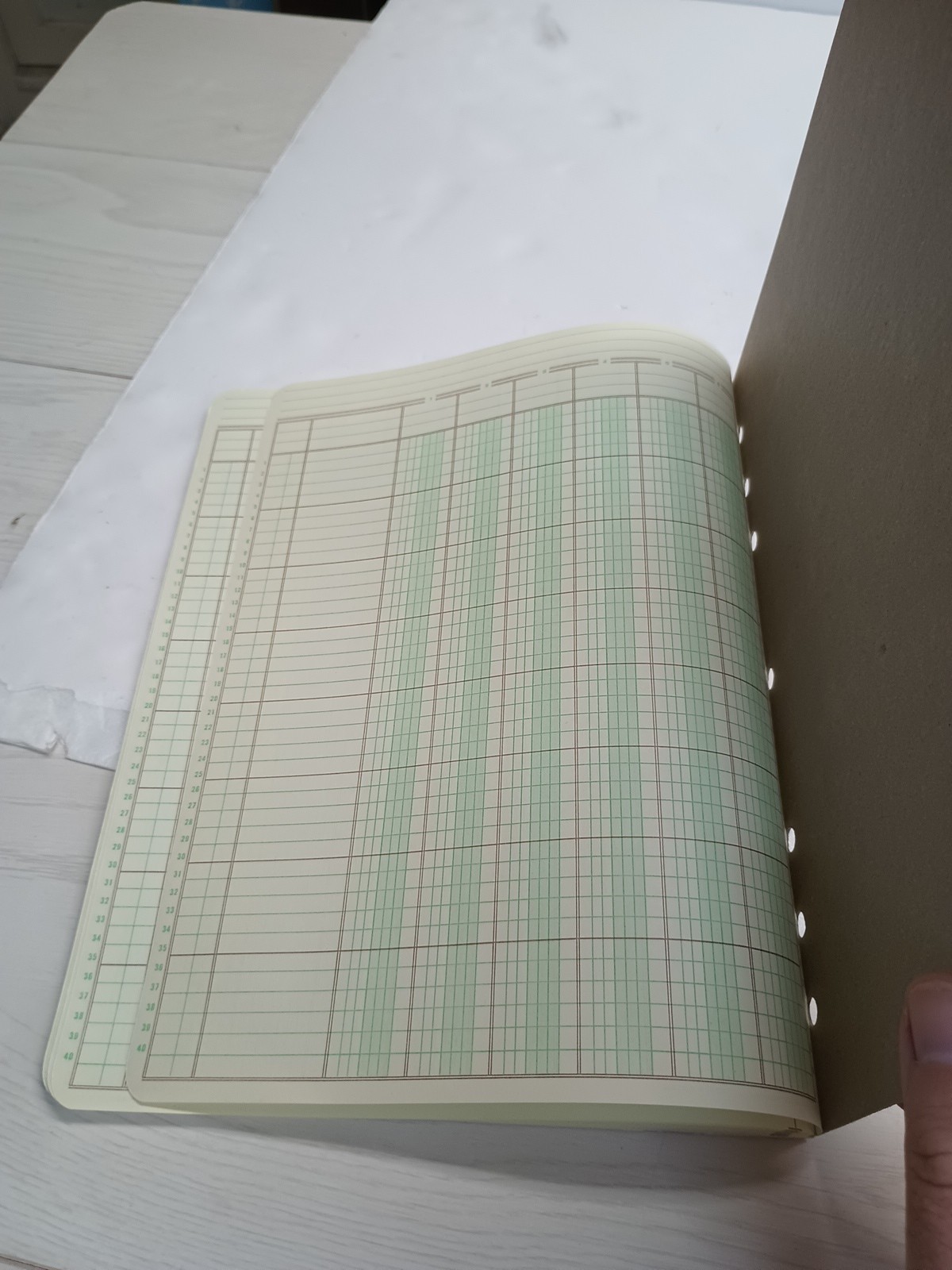 (1)NewVtg Wilson Jones 6 Column Write Columnar Pad Green 11 x 8-1/2” G7506 1968