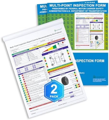 200 Sets Multi-Point Automotive/Vehicle Inspection Report Forms 2-ply Carbonl…
