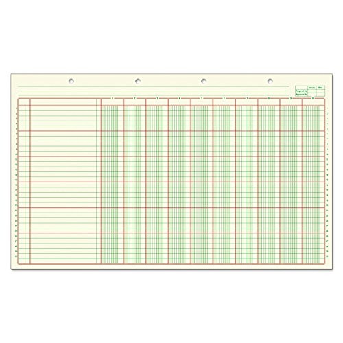 BRANDS INC. – Columnar Analysis Pad, 10 Column, 8 1/2 X 11, Single Page Forma…