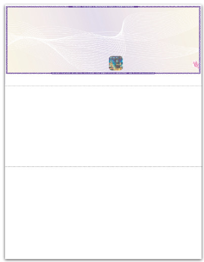 Blank Check Paper, Premium High-Security with Hologram & 22 Security Features