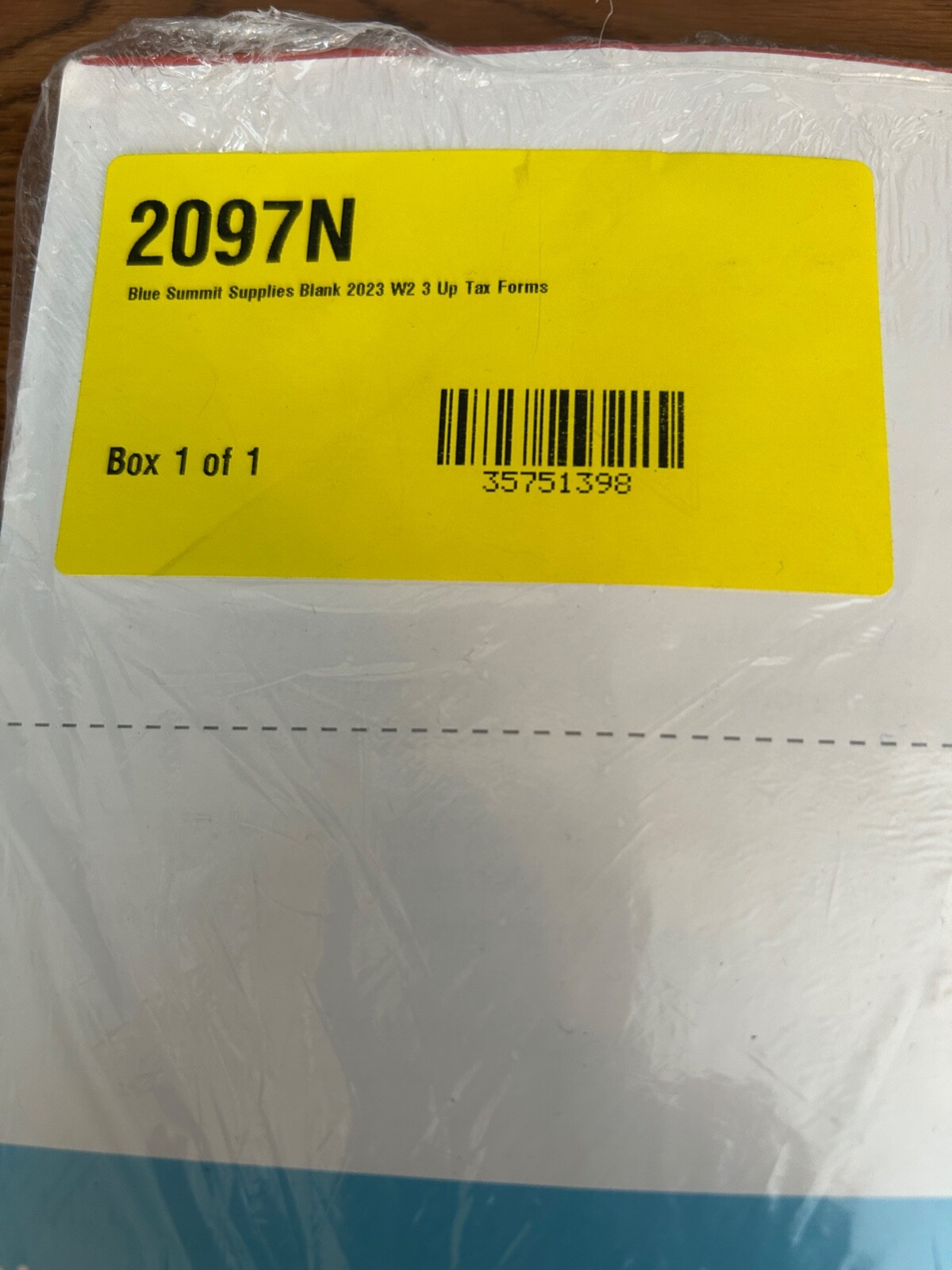 Blue Summit Supplies 50 Pack Blank W-2 3-Up Tax Forms Envelopes Included