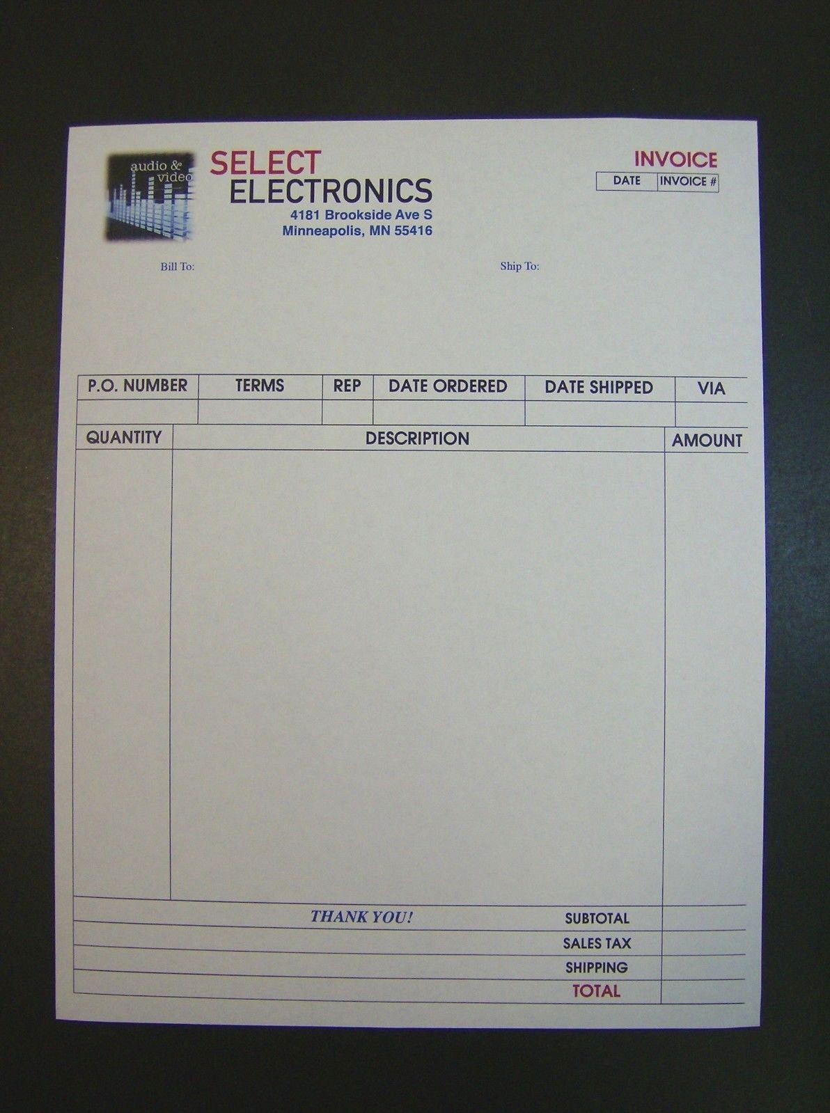 Printed Full Color Carbonless 3-Part Forms Custom Sets, 8.5″ x 11″ NCR 4C