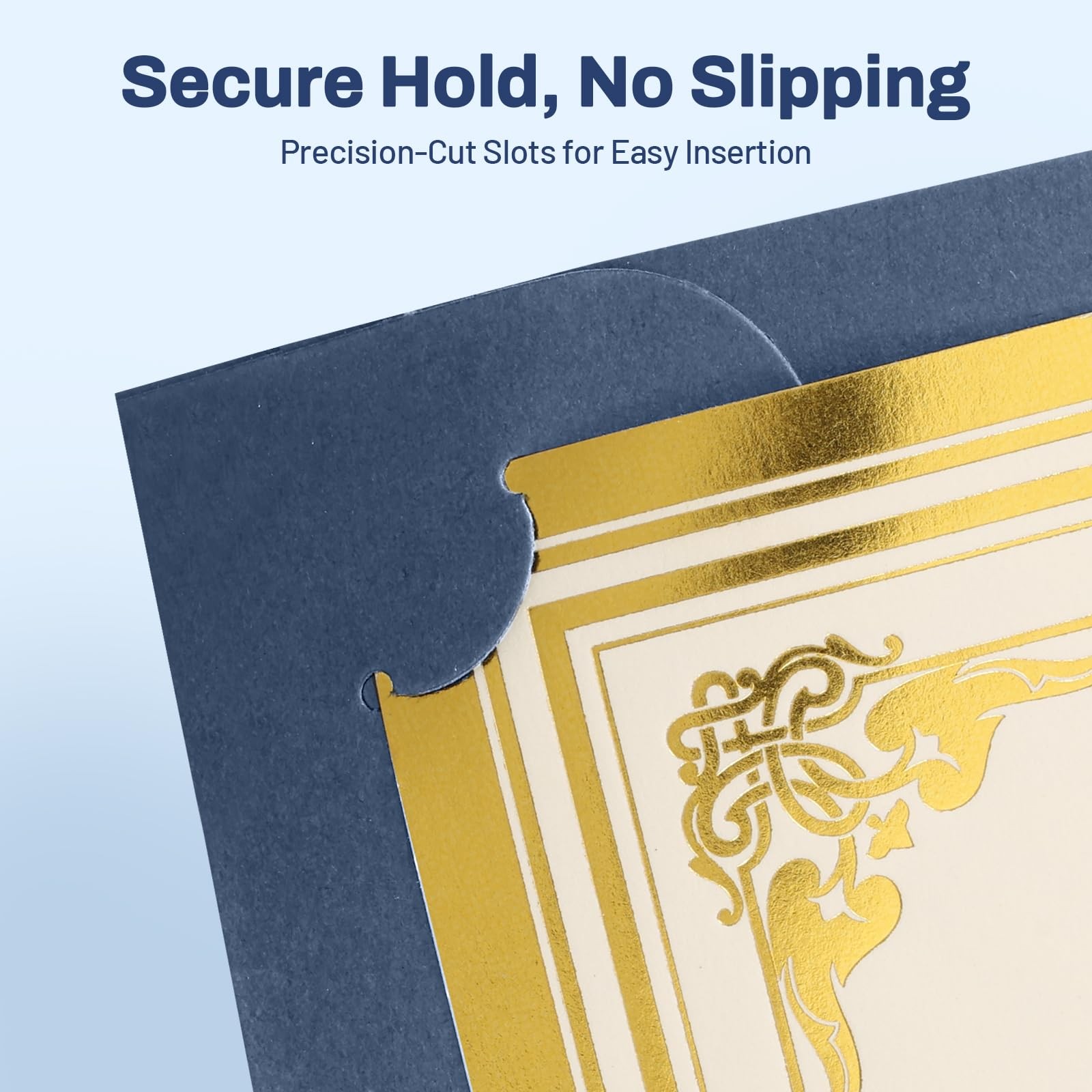 SUNEE Certificate Holders(Navy Blue, 30 Packs), 12.2 x 9.5 inches, Navy Blue