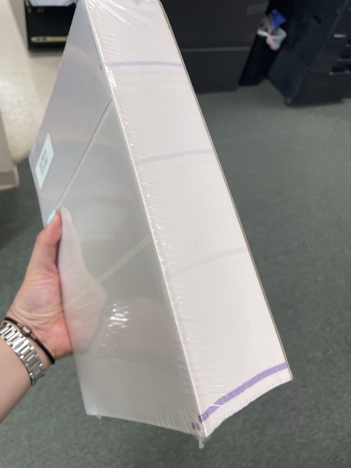 Deluxe Laser 3-up Blank Check Stock Pink 100