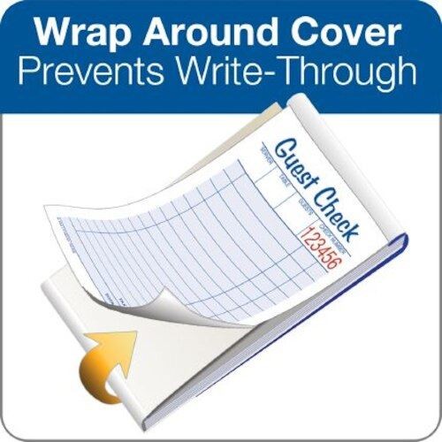 ABF10450SW Adams Guest Check Pad 6 3/8 x 3 3/8 (Lot of 5 Packs, 50 books)