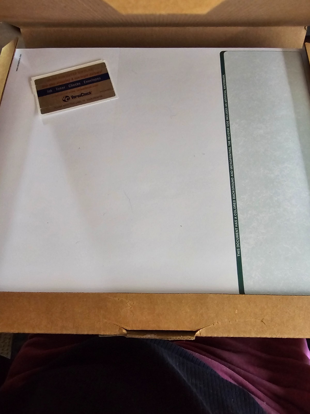 VersaCheck ValueChex – 250 Blank Business Voucher Checks – Green Classic – 500