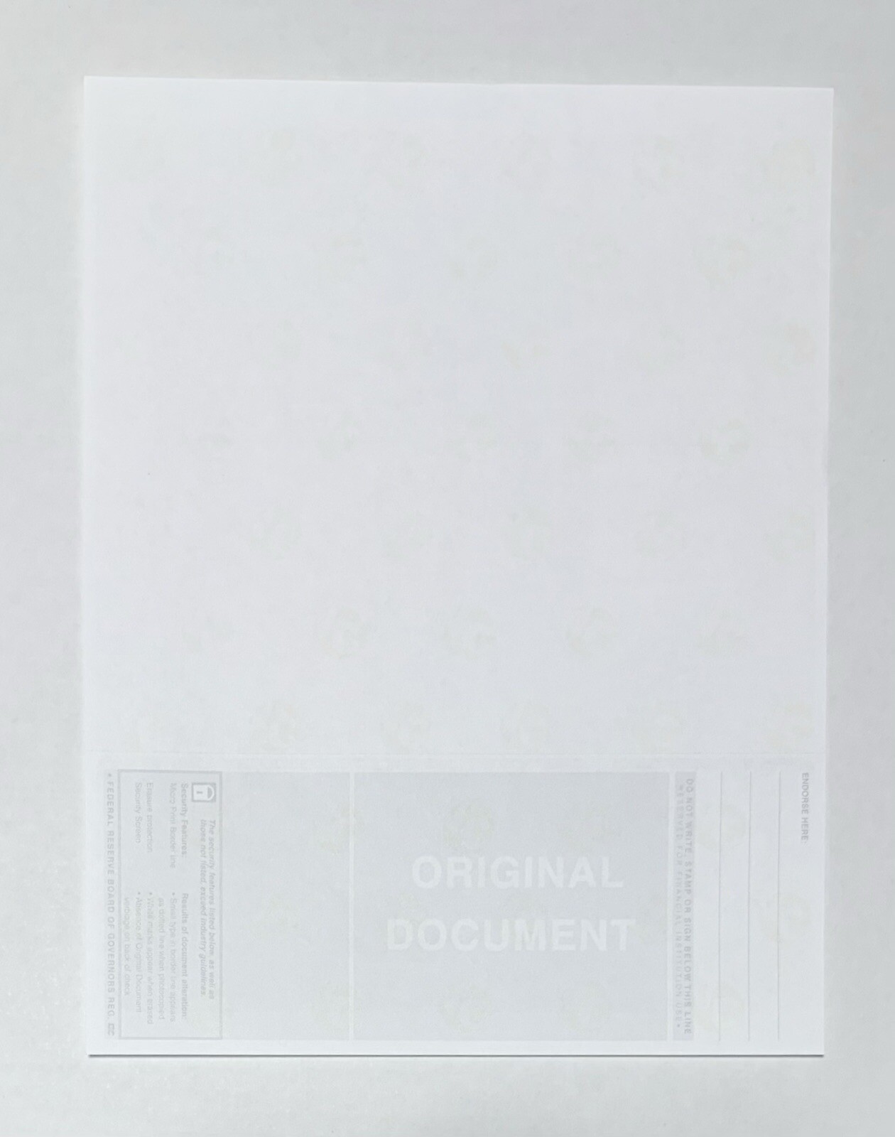 (500) Versacheck Tan Prestige Security Business Check Blank Refills Bottom #1002