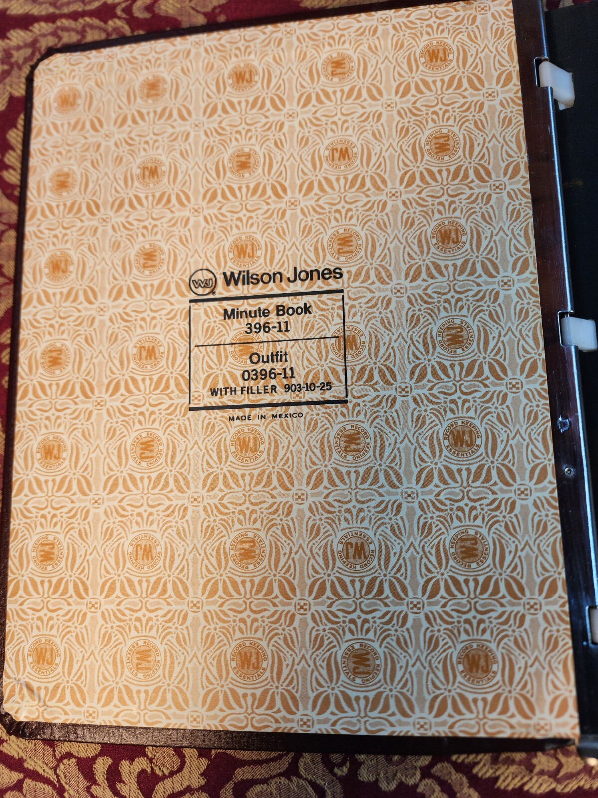 Wilson Jones Minute Book 396-11 Record Keeping Essentials