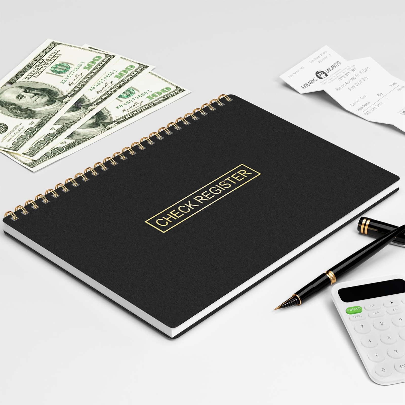 Check Registers for Personal Checkbook, Transaction Expense Ledger Log Book