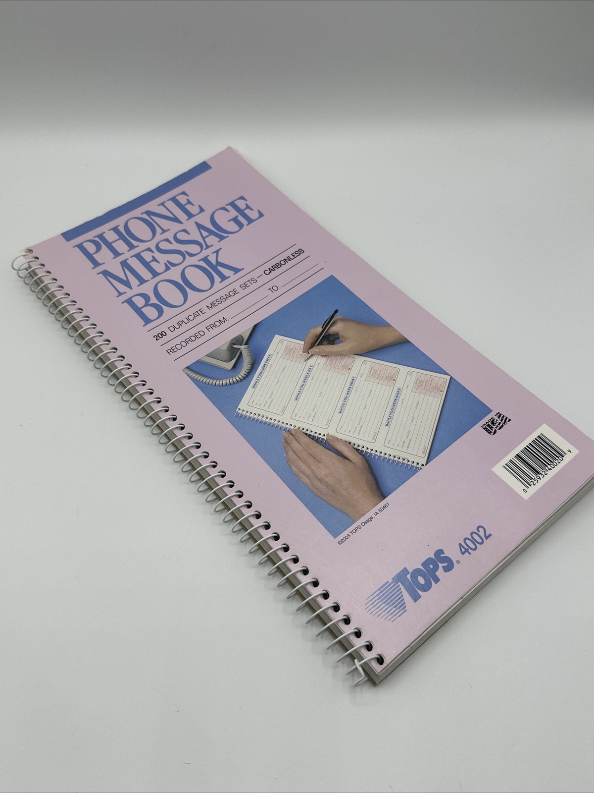 Message Book Phone Tops Carbonless Duplicate 2.75×5” 200