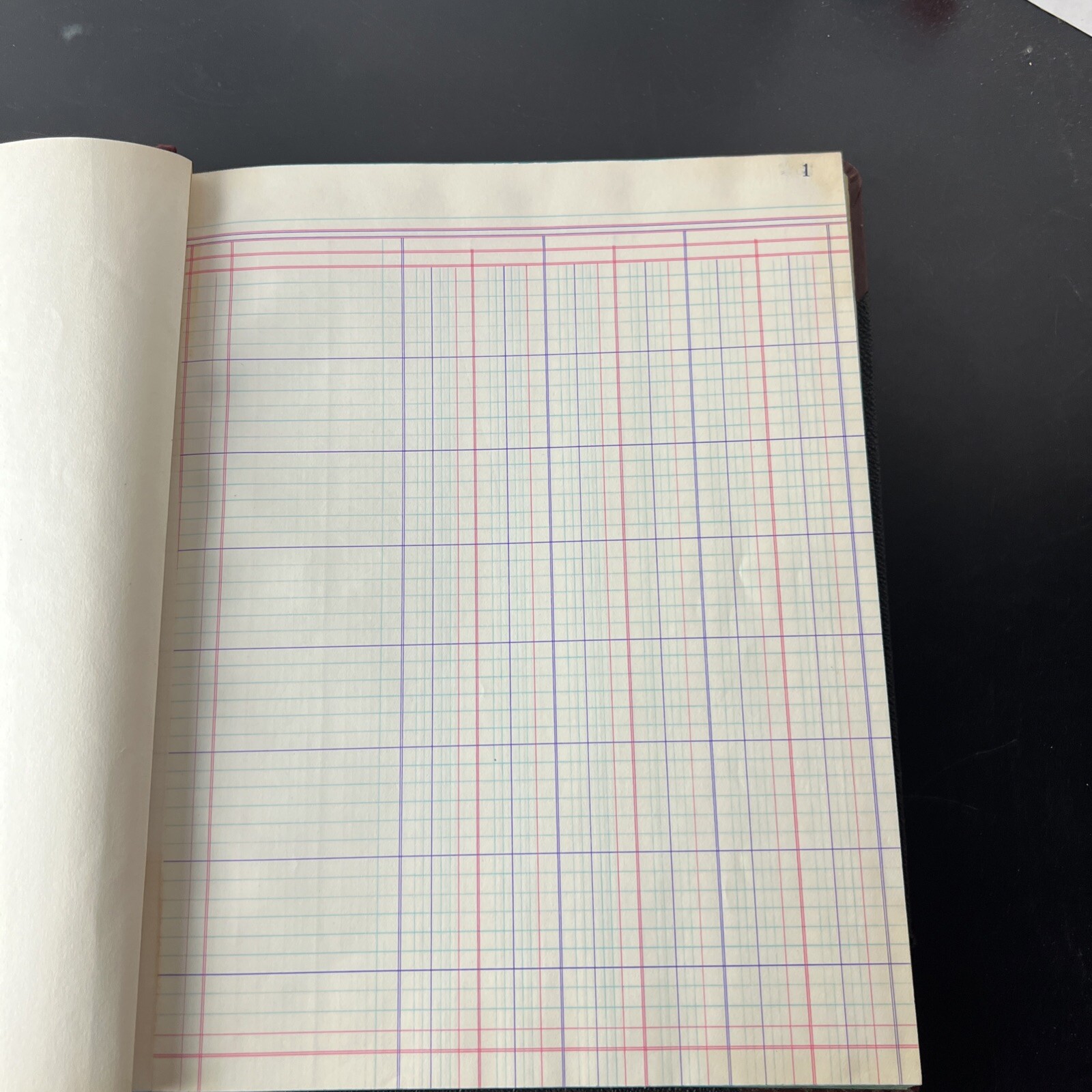 VTG Blank Account End Bound Record Book 152 Pages New Standard Columnar Book