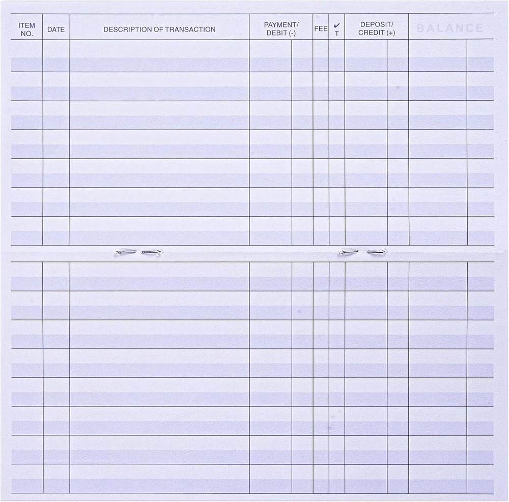 24 PCS Check Registers for Personal Checkbook, Easy to Read Checkbook RegisteR
