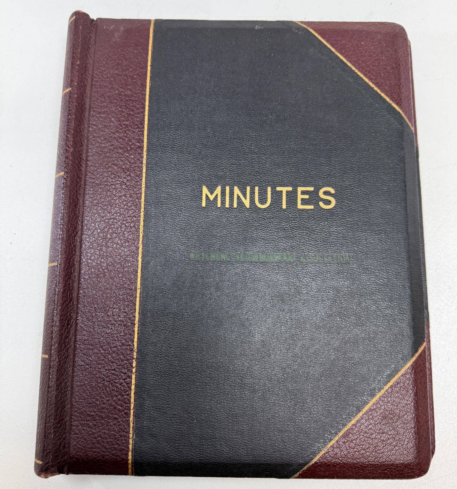 Meeting Minutes Watchung Neighborhood Association Record Book Blank Binder