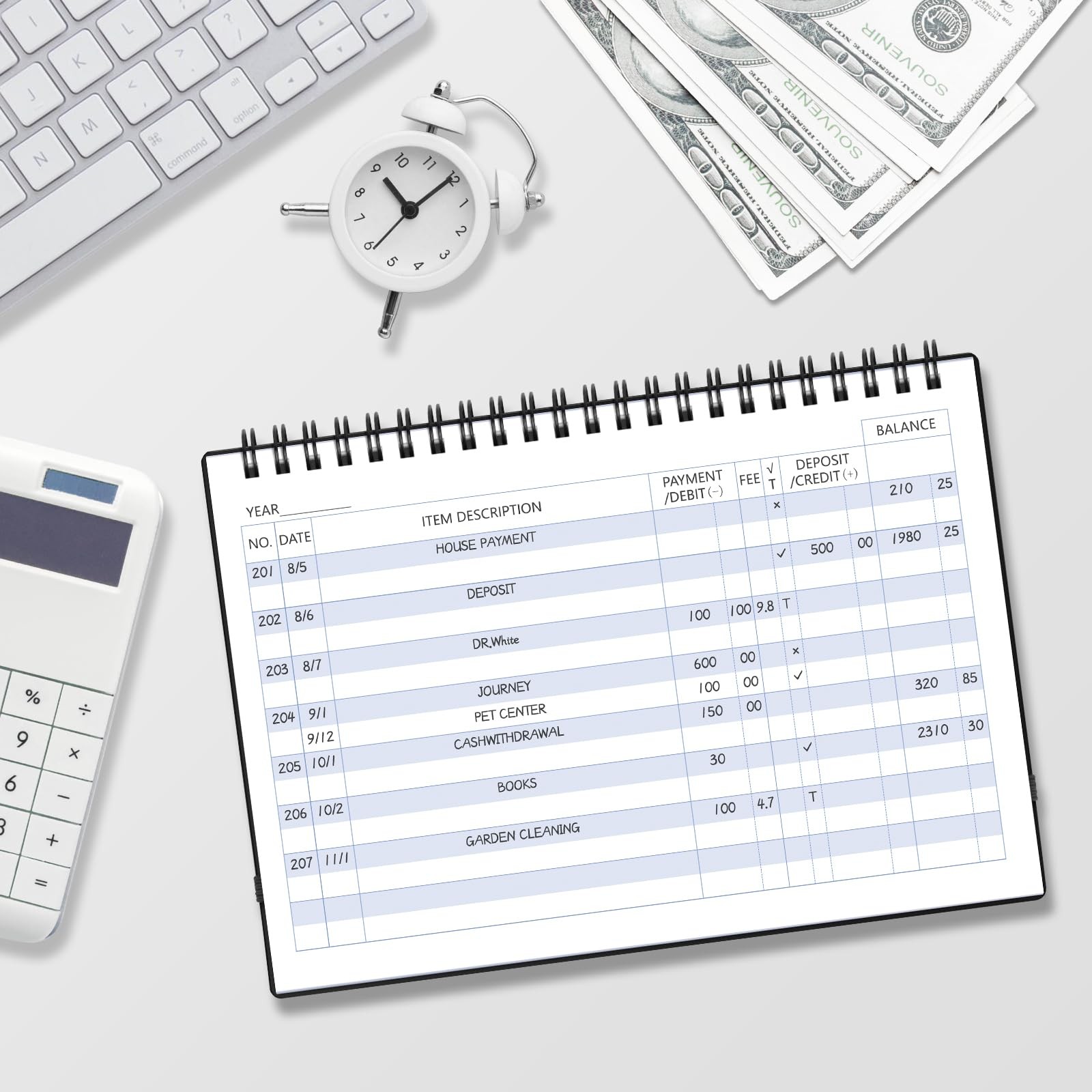 Checkbook Register, Check Registers for Personal Checkbook, Financial Ledger,…