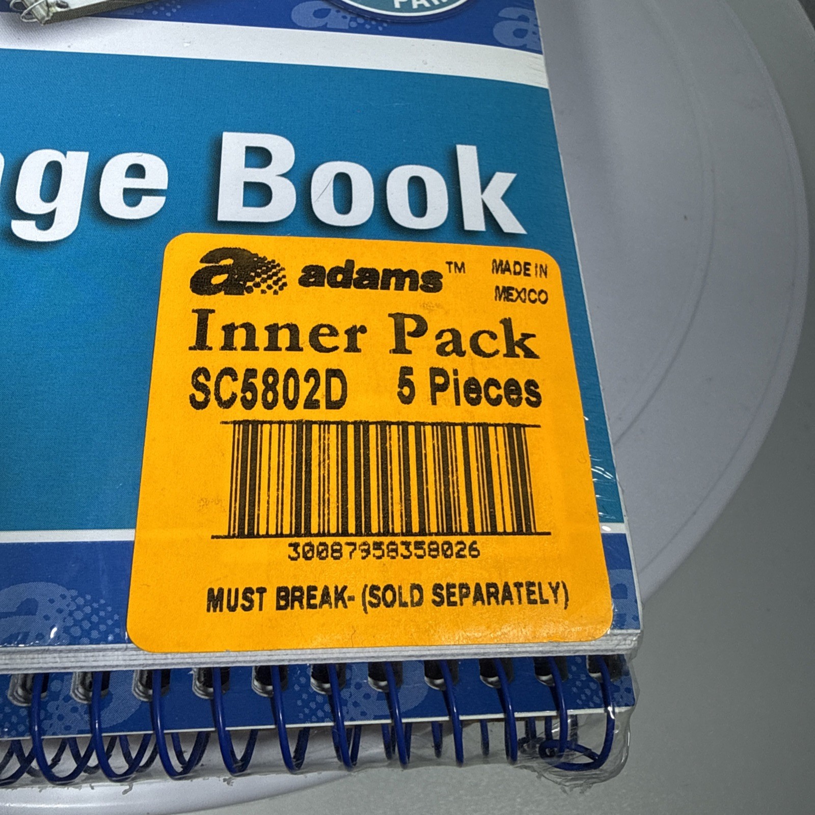 Adams Wirebound Telephone Message Book 2-Part Carbonless 5 Pack SC5802D
