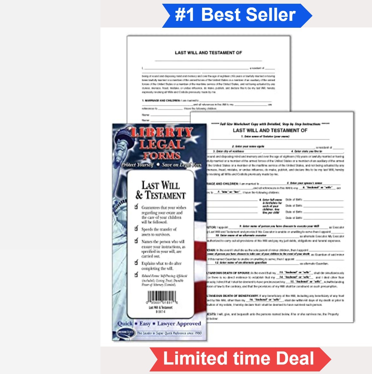 Last Will Forms Kit USA Estate Planning Do It Yourself Legal Documentation Set