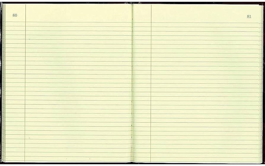 Lot 2 National Texthide 56231 Record Book Black/Burgundy 10 3/8 x 8 3/8″ 300 NEW
