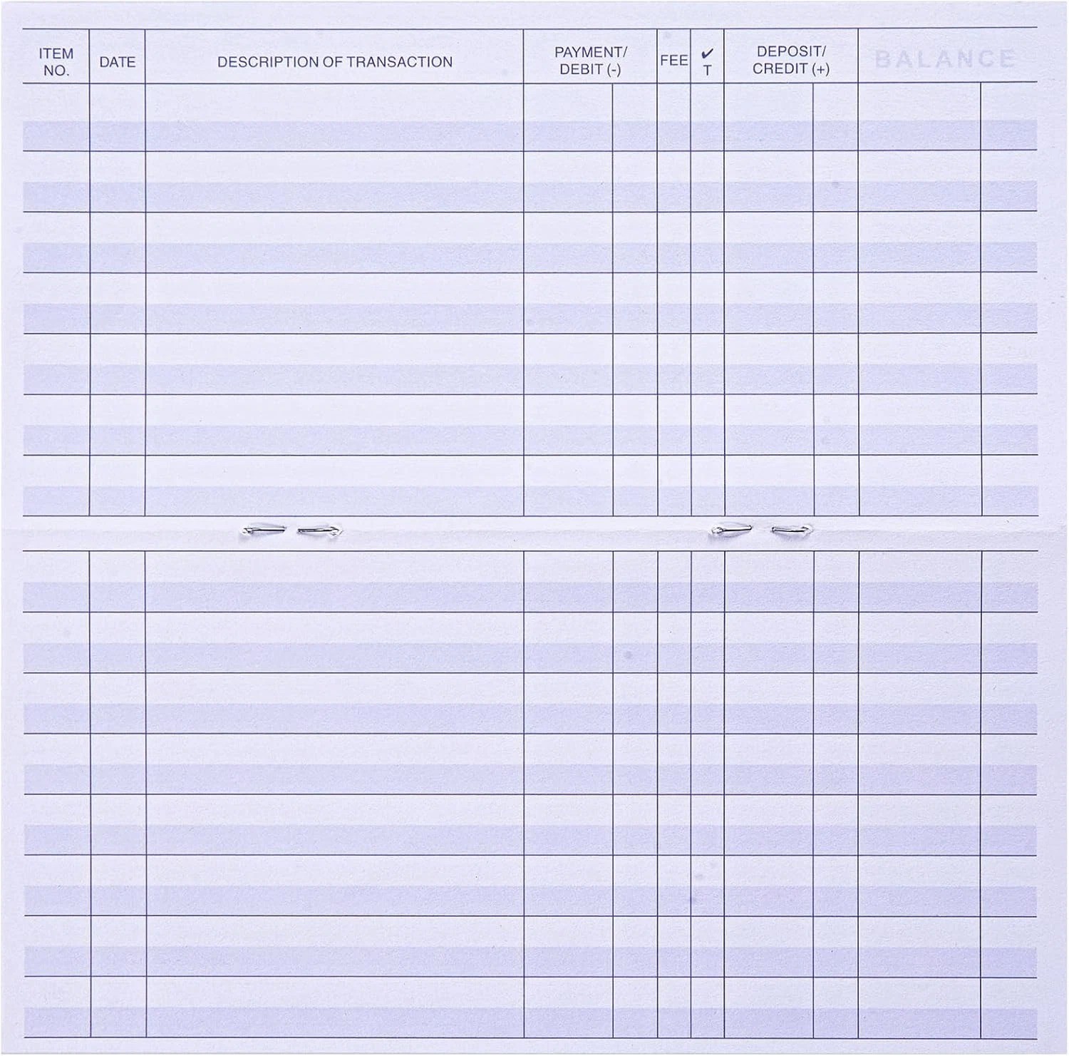 24 PCS Check Registers for Personal Checkbook, Easy to Read Checkbook Register