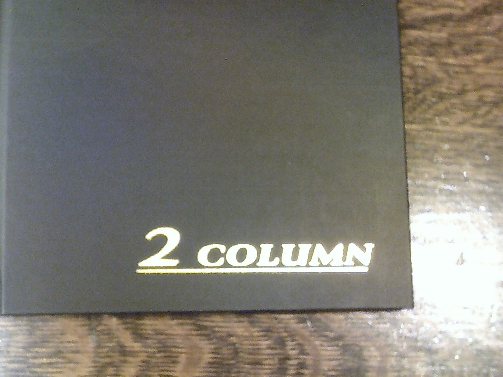 Adams Account Book, 2 Columns, 7 x 9.25″, Black, 80 Pages, # ARB8002M, Ledger