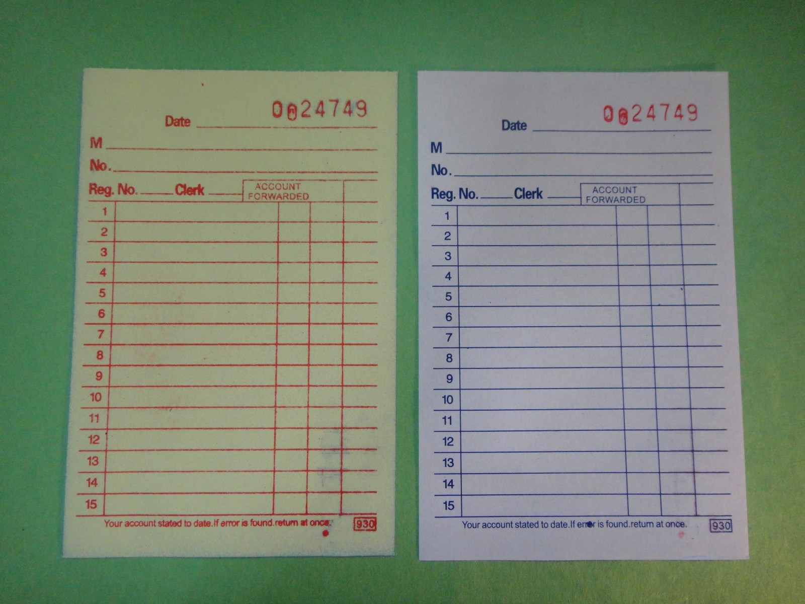 12 Pcs-Sales Book Order Receipt Invoice Carbon less 50 sets 3.5″x5.5″ US Seller
