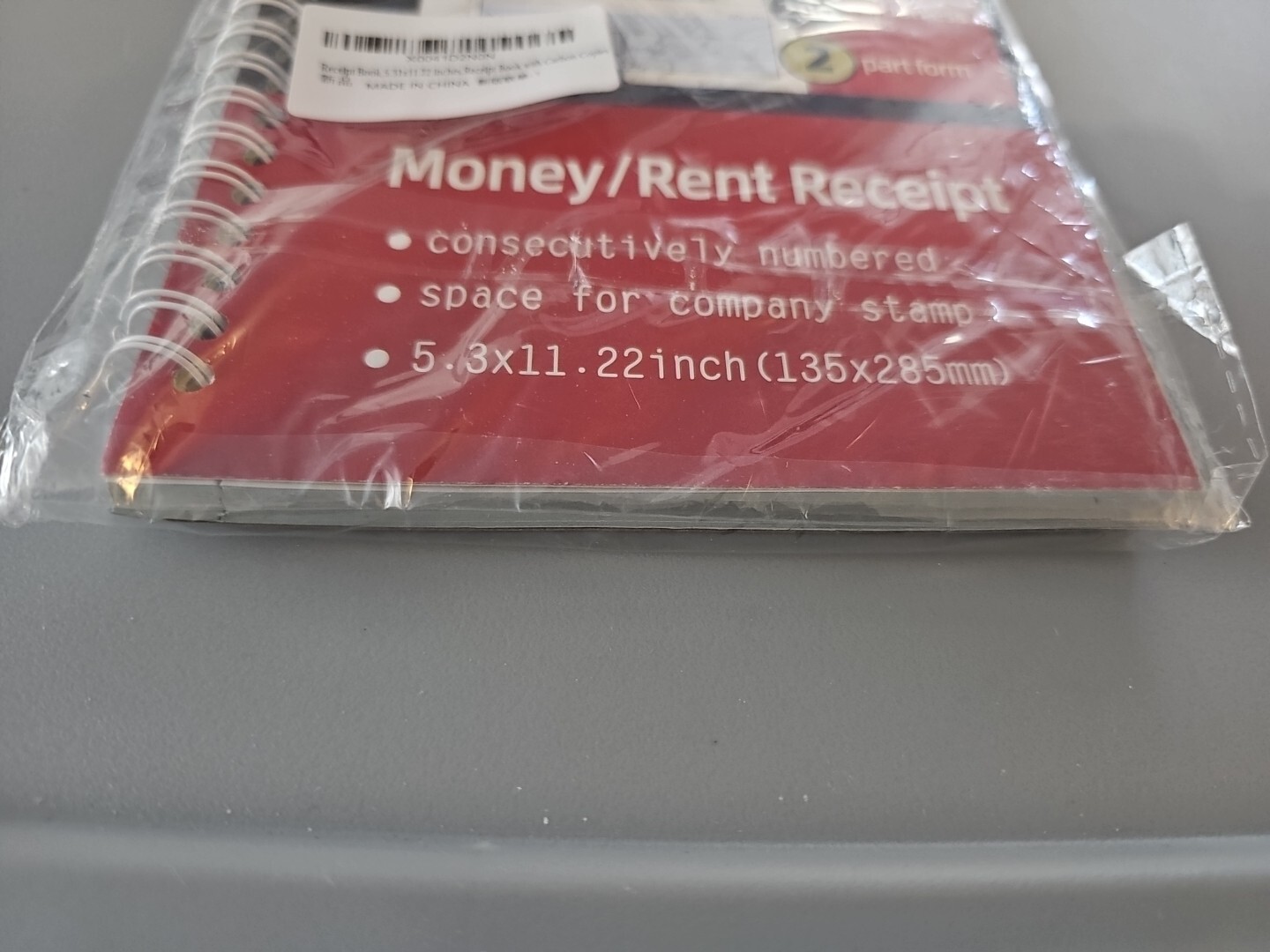New MONEY/RENT RECEIPT BOOK 200 CARBONLESS SETS EACH 2 PART FORM Free Ship